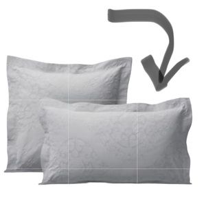 Frontgate Resort Medallion king sham in fog